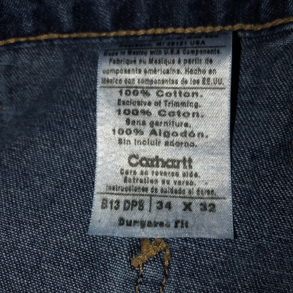 2 pair. Carhartt jeans. 34/32 like new. - Picture 3 of 3